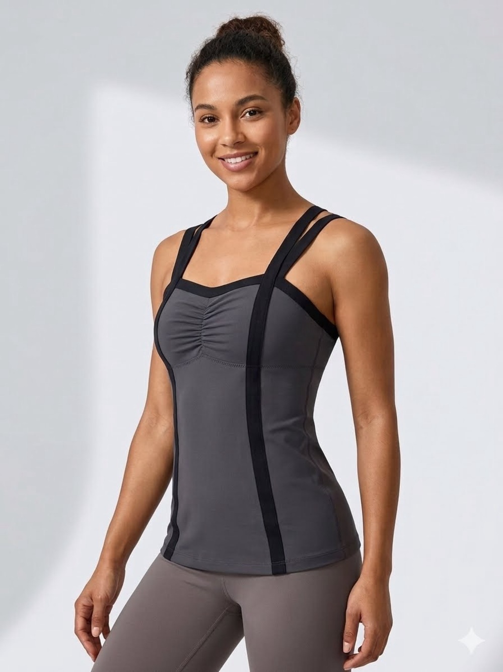 lululemon athletica Black Double-Strap Camisole